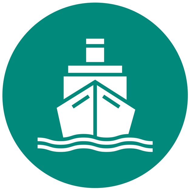 Ilustración del diseño del icono vectorial de la nave