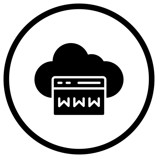 Ilustración del diseño del icono vectorial del navegador