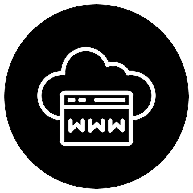 Ilustración del diseño del icono vectorial del navegador