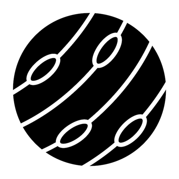 Ilustración del diseño del icono vectorial de Neptuno