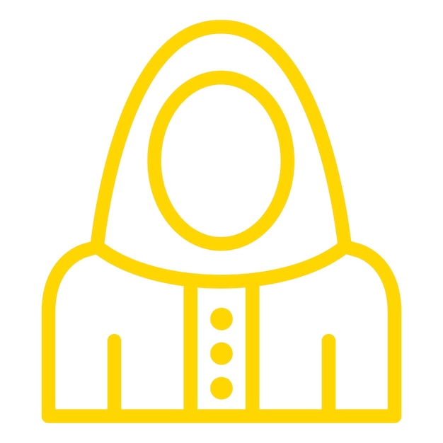 Ilustración del diseño del icono vectorial del Niqab