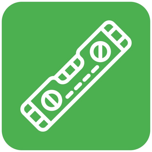 Ilustración del diseño del icono vectorial del nivel de espíritu