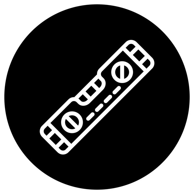 Ilustración del diseño del icono vectorial del nivel de espíritu
