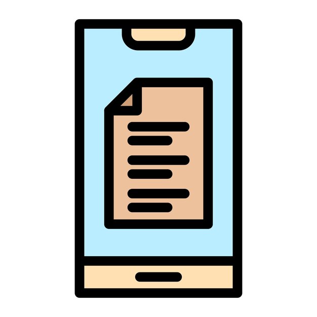 Ilustración del diseño del icono vectorial de la nota