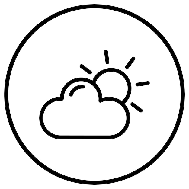 Ilustración del diseño del icono vectorial de la nube