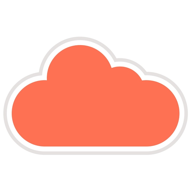 Ilustración del diseño del icono vectorial de la nube