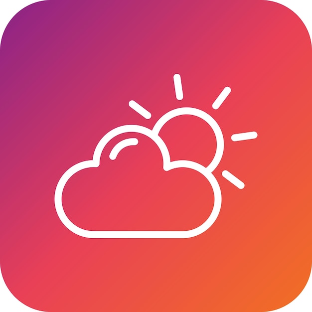 Ilustración del diseño del icono vectorial de la nube