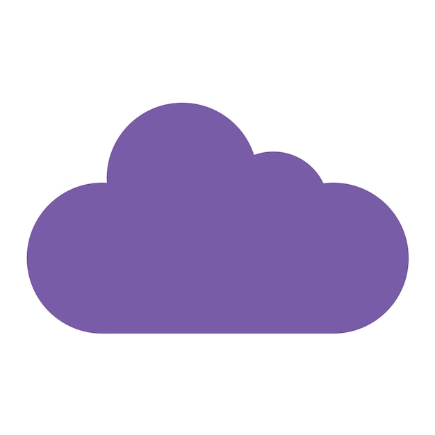 Ilustración del diseño del icono vectorial de la nube