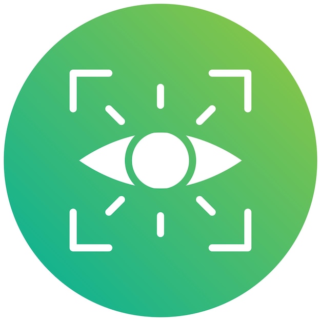 Ilustración del diseño del icono vectorial del ojo