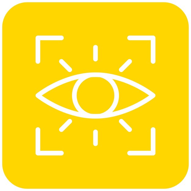 Ilustración del diseño del icono vectorial del ojo
