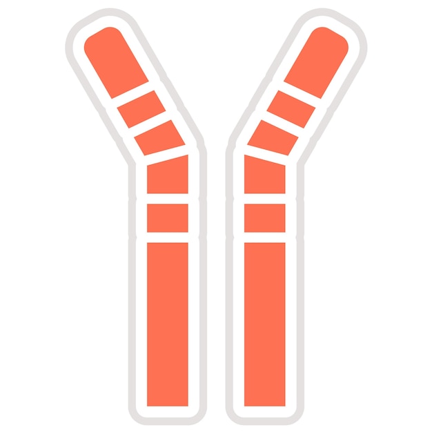 Ilustración del diseño del icono vectorial de las pajitas