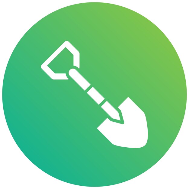 Ilustración del diseño del icono vectorial de la pala