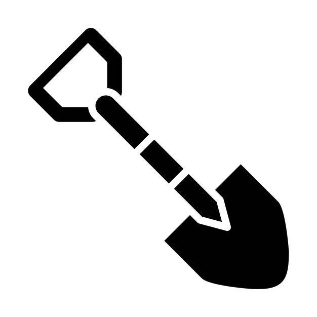 Ilustración del diseño del icono vectorial de la pala