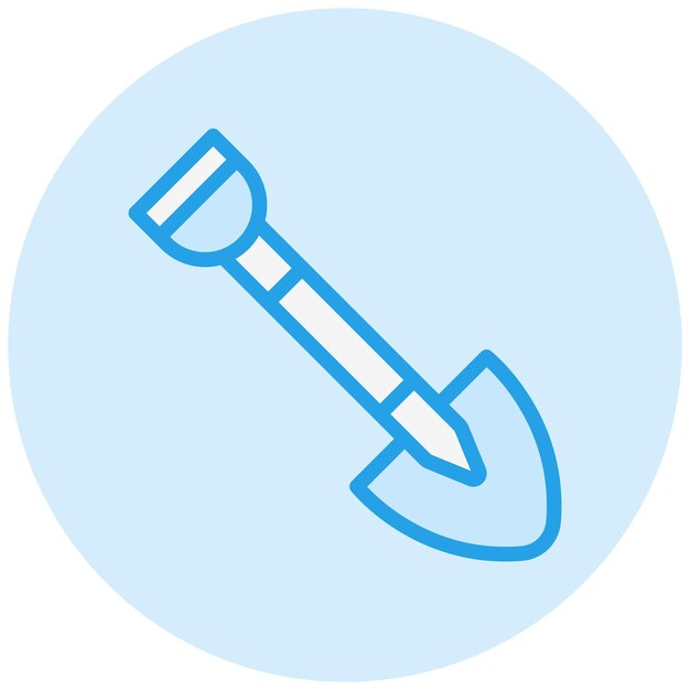 Ilustración del diseño del icono vectorial de la pala