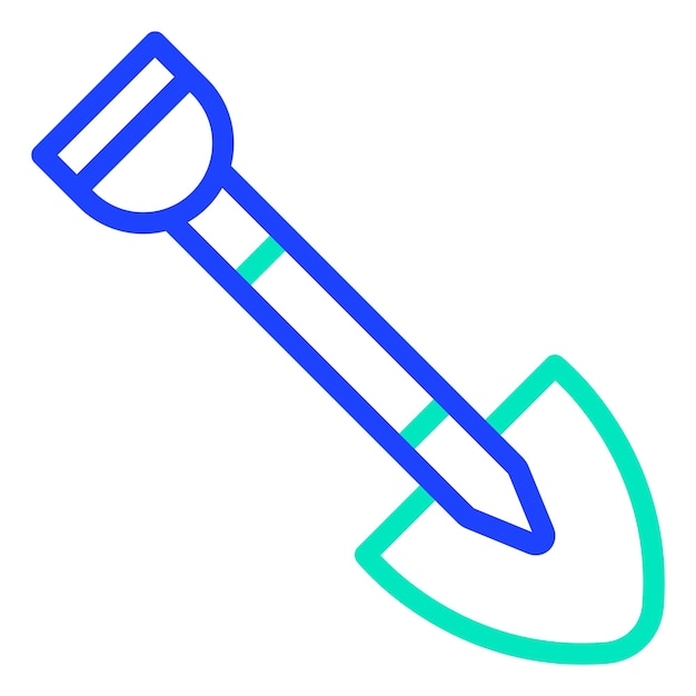 Ilustración del diseño del icono vectorial de la pala