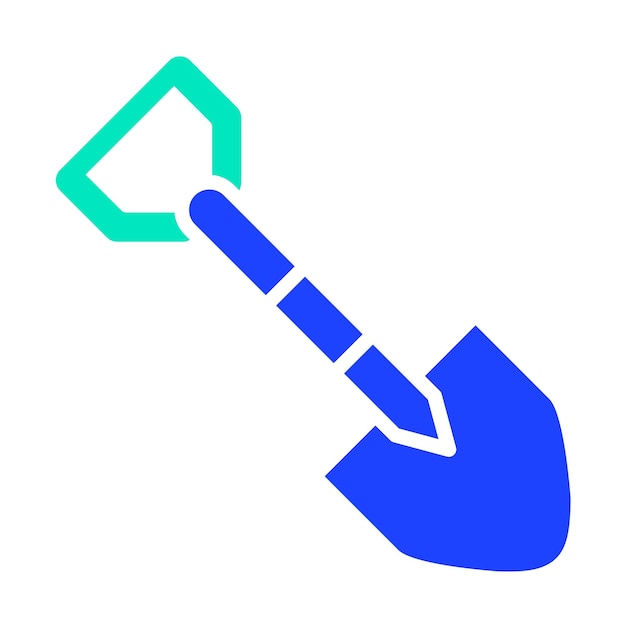 Ilustración del diseño del icono vectorial de la pala