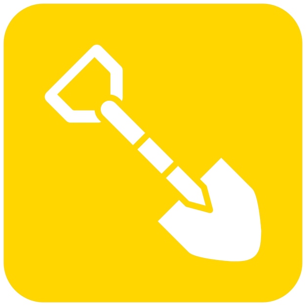 Ilustración del diseño del icono vectorial de la pala