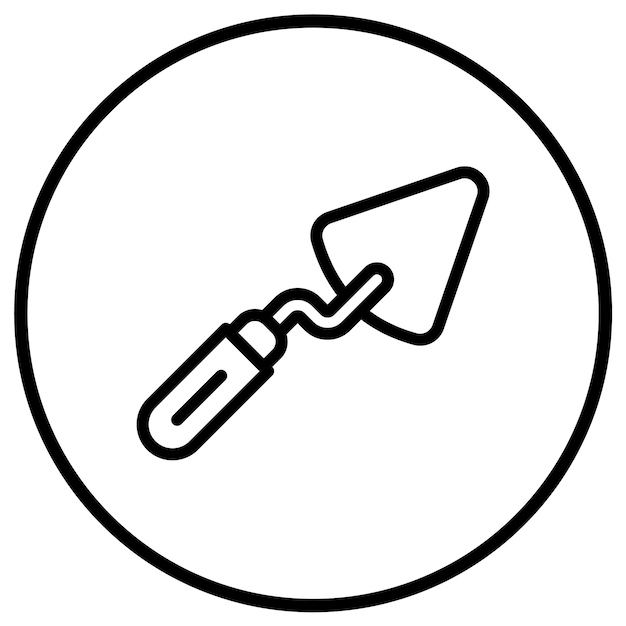 Ilustración del diseño del icono vectorial de la paleta