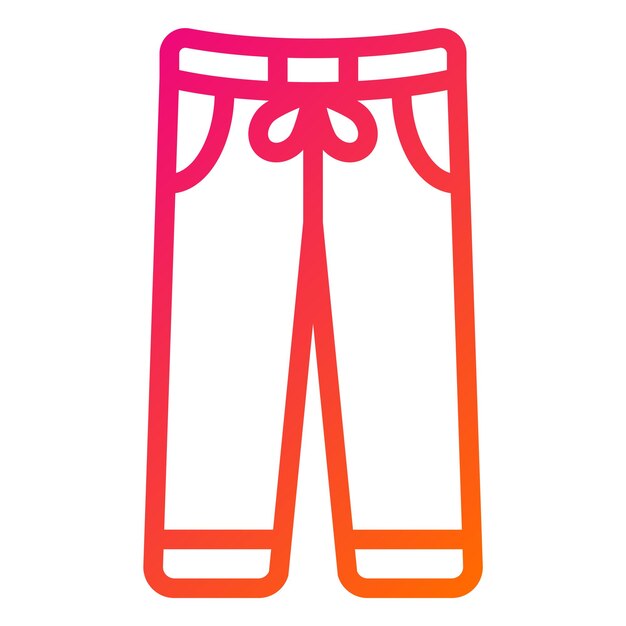 Ilustración del diseño del icono vectorial de los pantalones de entrenamiento