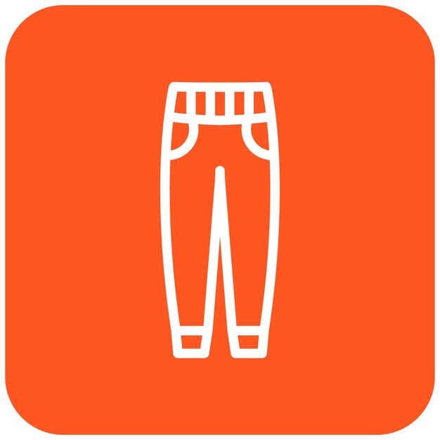 Ilustración del diseño del icono vectorial de los pantalones