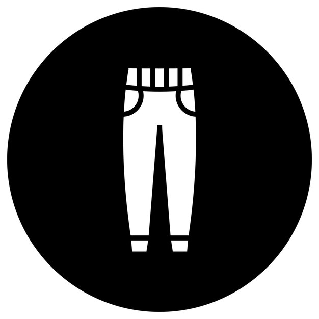 Ilustración del diseño del icono vectorial de los pantalones