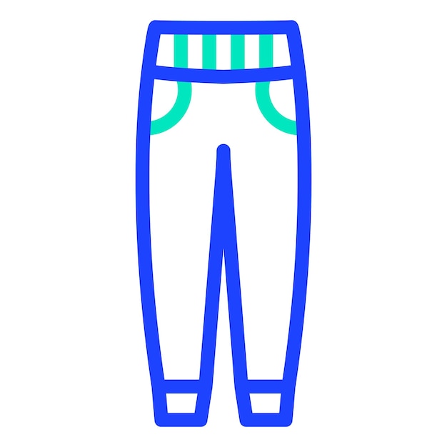 Ilustración del diseño del icono vectorial de los pantalones