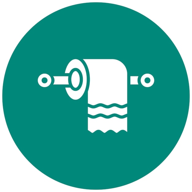 Ilustración del diseño del icono vectorial del papel higiénico