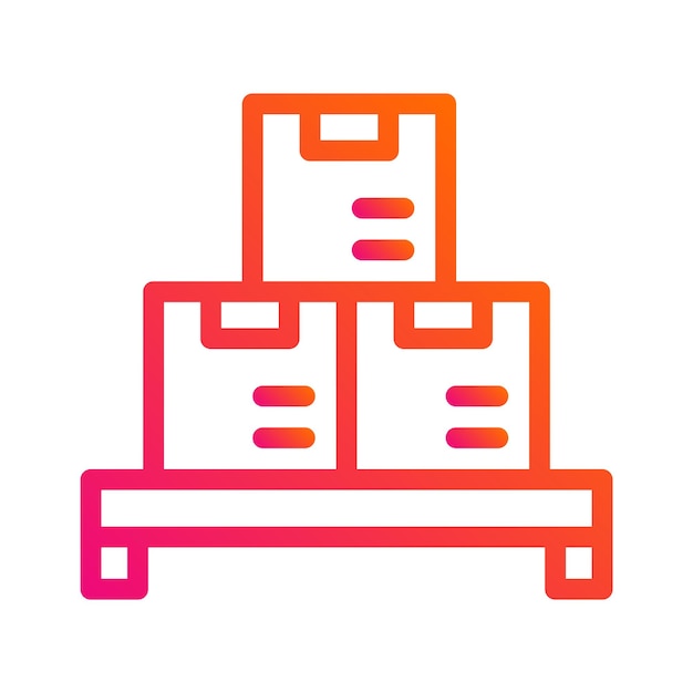 Ilustración del diseño del icono vectorial del paquete