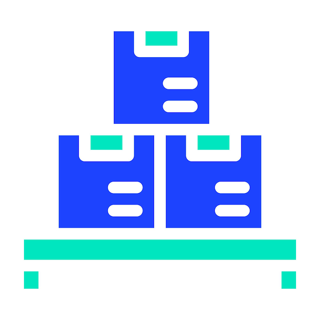 Ilustración del diseño del icono vectorial del paquete