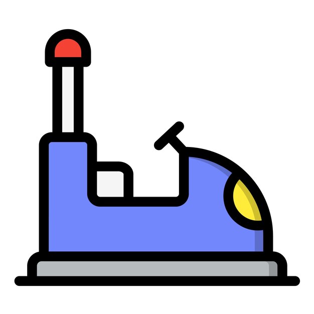 Ilustración del diseño del icono vectorial del parachoques del automóvil