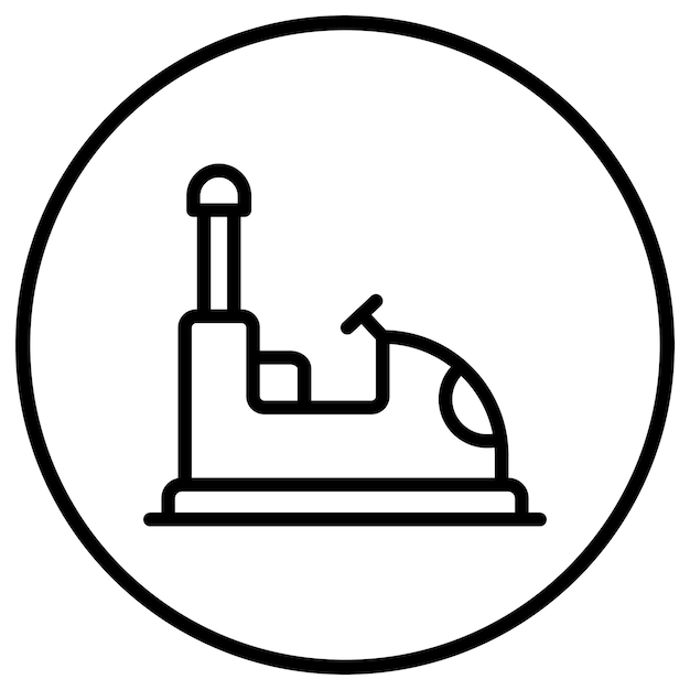 Ilustración del diseño del icono vectorial del parachoques del automóvil