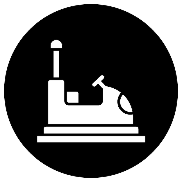 Ilustración del diseño del icono vectorial del parachoques del automóvil