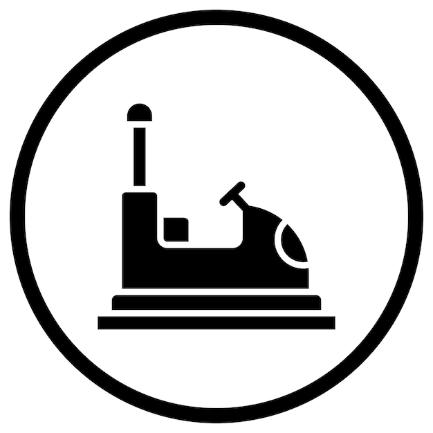 Ilustración del diseño del icono vectorial del parachoques del automóvil
