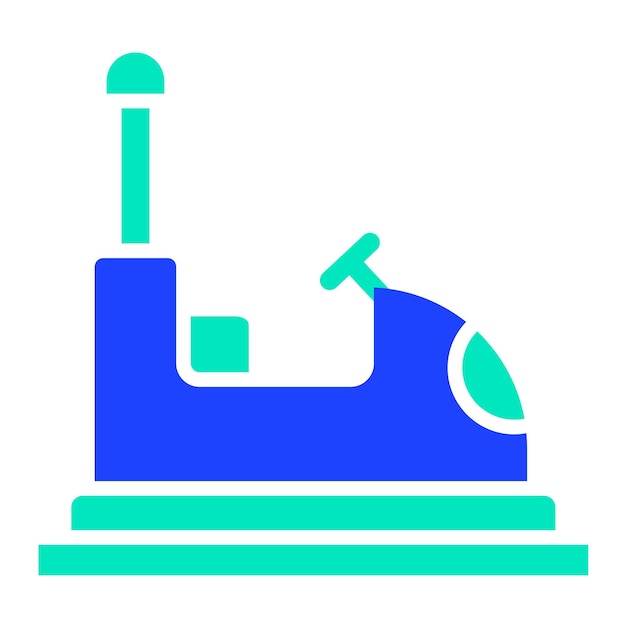 Ilustración del diseño del icono vectorial del parachoques del automóvil