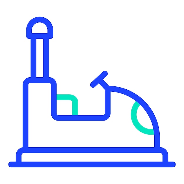Ilustración del diseño del icono vectorial del parachoques del automóvil