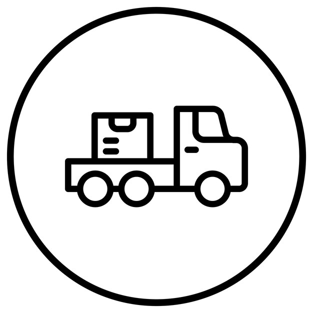 Ilustración del diseño del icono vectorial de la parcela