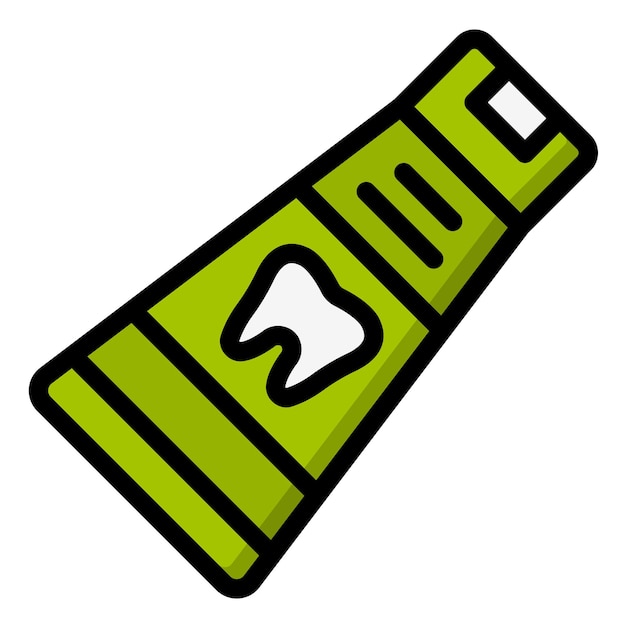 Ilustración del diseño del icono vectorial de la pasta de dientes