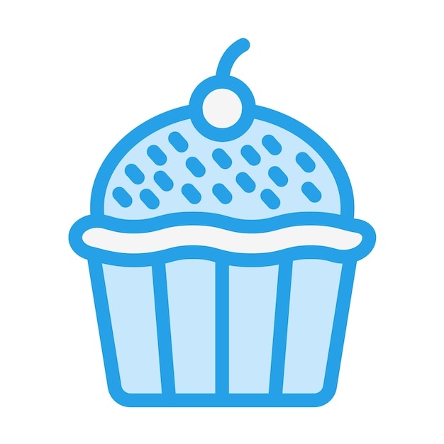 Ilustración del diseño del icono vectorial del pastel