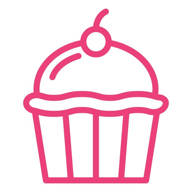 Ilustración del diseño del icono vectorial del pastel