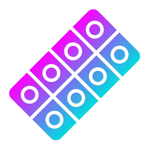Ilustración del diseño del icono vectorial de las pastillas