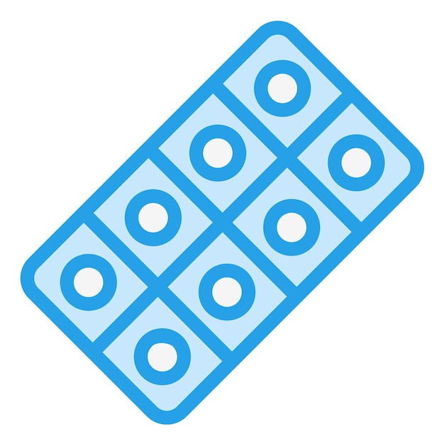 Ilustración del diseño del icono vectorial de las pastillas