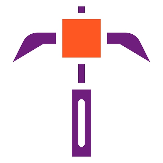 Ilustración del diseño del icono vectorial de Pickaxe