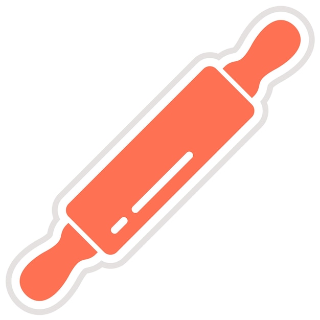 Ilustración del diseño del icono vectorial del pin rodante