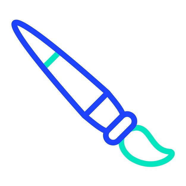 Ilustración del diseño del icono vectorial del pincel de pintura
