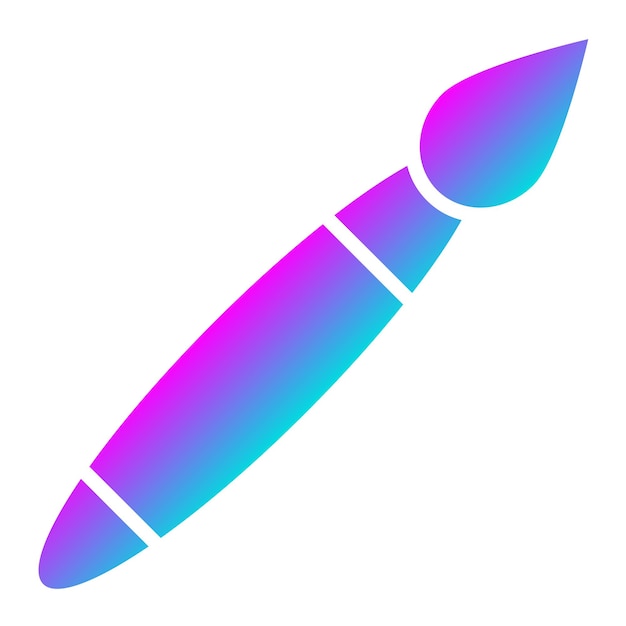 Ilustración del diseño del icono vectorial del pincel