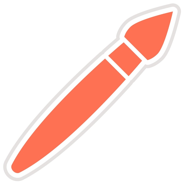 Ilustración del diseño del icono vectorial del pincel