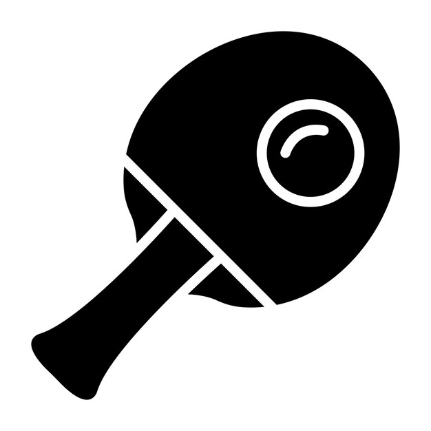 Ilustración del diseño del icono vectorial de ping pong