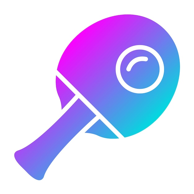 Ilustración del diseño del icono vectorial de ping pong
