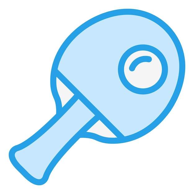 Ilustración del diseño del icono vectorial de ping pong