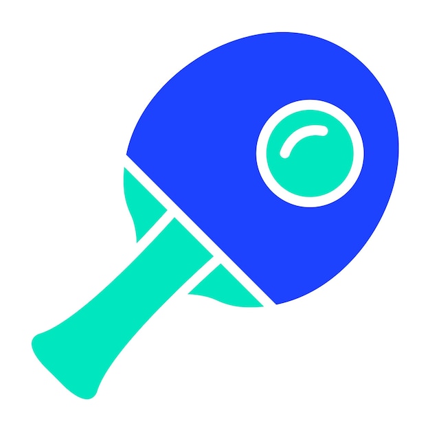 Ilustración del diseño del icono vectorial de ping pong